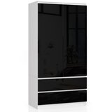 AKORD SZAFA S90 2D 2SZ CLP PK ČRNA SJAJ, (21713869) | Shoptok.si