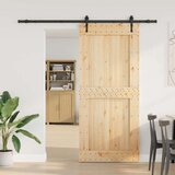  Klizna vrata NARVIK Prirodna i crna 100 x 210 cm (213 5 cm) | shoptok.hr