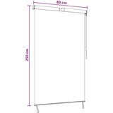 Rolo zavjesa Šareni 80 x 250 cm Tkanina i aluminij | shoptok.hr