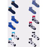 Yoclub Kids's Boys' Short Patterned Socks 6-Pack SKA-0024C-AA00-001 cene