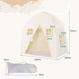  Otroški šotor s torbo za prenašanje, protizdrsna podloga, zadrga, bež barve | Shoptok.si