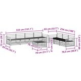  Set vanjskih sofa 8 kom. Prirodna Čvrsto drvo akacije | shoptok.hr