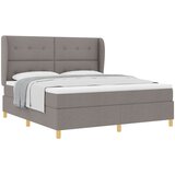 Krevet s opruga kutije Sivo-smeđa 200 x 180 cm tkanina | Eponuda.com