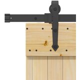 vidaXL Drsna vrata s kompletom vodil 70x210 cm trdna borovina | Shoptok.si
