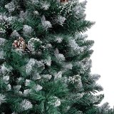  Umjetna božićna jelka s LED svjetlima i setom kuglica i češerima 150 cm | shoptok.hr