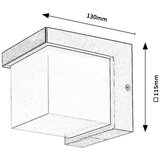 Rabalux Zidna rasvjeta LED 10W 500lm 3000K IP54 ANDELLE CRNA | shoptok.hr