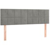 Uzglavlja svjetlosiva 144x5x78/88 cm baršunasta | Eponuda.com
