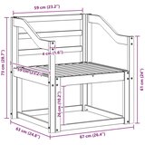  Set vanjskih sofa Čvrsto drvo akacije Prirodna | shoptok.hr