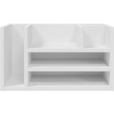  Organizator za stol bijeli 44 5 x 24 x 25 cm konstruirano drvo | shoptok.hr