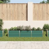  Povišena vrtna gredica od pocinčanog čelika 240x40x45 cm zelena | shoptok.hr