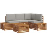  Setovi sofa s jastukom 5 Komad Prirodna i svijetlo siva | shoptok.hr
