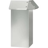 vidaXL Ograja za polže srebrna 13,5 x 13,5 x 25 cm Cinkana jeklena | Shoptok.si