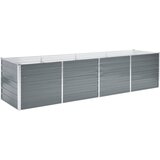 Furnova Visoka greda iz pocinkanega jekla 320x80x77 cm sive barve, (21920456) | Shoptok.si