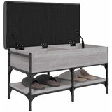  Klupa za cipele siva boja hrasta 82x42x45 cm konstruirano drvo | Eponuda.ba