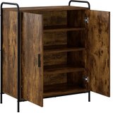  Ormar za cipele 76 x 36 5 x 93 cm Konstruirano drvo - Dimljeni hrast 76 x 36 5 x 93 cm 4 etaže s vratima | shoptok.hr