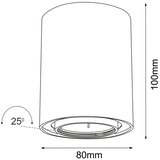  Brosline 1259 - spot svetiljka POINT 1xGU10/10W/230V bela | Eponuda.com