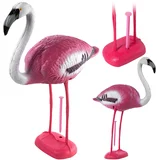 Vrtna figurica 80 cm Ptičji okrasek Flamingo Velika vrtna dekoracija XXL, (5000350986)