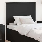vidaXL Vzglavje z vzglavjem Črna Orehovina 75 cm Konstruiran les | Shoptok.si