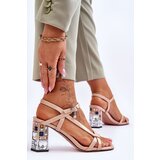 S. BARSKI Lacquered Sandals On A Decorative Heel D&A | Shoptok.si