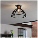 Eglo 43768 - plafonska lampa stillington 1xE27/40W/230V crna Cene