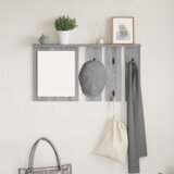 vidaXL Vješalica za kapute na zidu Sivi hrast sonoma 85 x 10 x 45 cm Cijene
