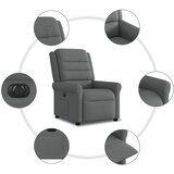 Električni naslonjač od tkanine tamnosivi | shoptok.hr