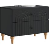  Noćni ormar s ladicama Crna 62 x 34,5 x 48 cm Konstruirano drvo | shoptok.hr