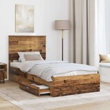  Konstrukcija postelje Star les 90 x 190 cm Konstruiran les, (5000104017) | Shoptok.si