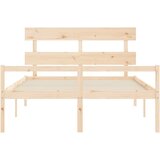 Krevet za starije s uzglavljem 160x200 cm od masivnog drva | Eponuda.com
