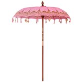 VidaXL Suncobran Ostalo Ružičasta x 260 cm Pamuk i čvrsto drvo VidaXL Suncobran Ostalo Ružičasta x 260 cm Pamuk i čvrsto drvo Slike