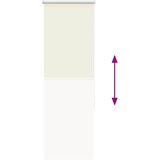 Rolo zavjesa za zamračivanje prljavo bijela 40x175 cm Širina tkanine 35,7 cm Poliester | shoptok.hr
