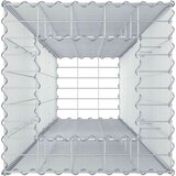  Gabionski uzdignuti krevet Srebrno 50 x 50 x 150 cm - 50 x 50 x 150 cm | shoptok.hr