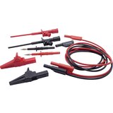Schnepp 354 000061 varnostni merilni kabel\, komplet testna špica\, krokodil sponka\, 4 mm moški konektor 4 mm moški konektor črna\, rdeča 1 set, (20422969) | Shoptok.si