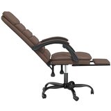  Masažni uredski naslonjač od umjetne kože smeđi | shoptok.hr