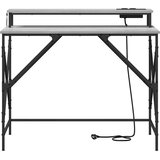  Stol s policom Siva Sonoma 100 x 50 x 86,5 cm Konstruirano drvo | shoptok.hr