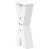  Noge za klubsko mizico v obliki črke X, 2 kosa, bele barve, 38 x (42-43) cm, jeklo, (22123985) | Shoptok.si
