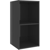 TV ormarić sjajni sivi 72 x 35 x 36,5 cm od konstruiranog drva | Eponuda.com