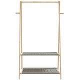  Stalak za odjeću s policama 96x45,5x150,5 cm od bambusa | shoptok.hr