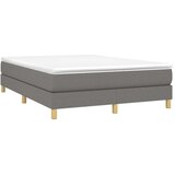  S oprugama i madracem tamnosivi 140x190 cm od tkanine | shoptok.hr