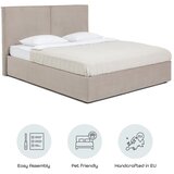 Bonami Selection Smeđe-sivi tapecirani bračni krevet s podnicom i prostorom za odlaganje 160x200 cm Thessa Bold – | shoptok.hr