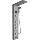 Wanmivezlo LED tuš panel, občutljiv na temperaturo, masažni curki, 8009 brušeni nikelj, (5000159281) | Shoptok.si