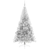  Umjetna preddekorirana božićna jelka srebrna 240 cm PET | Shoptok.si