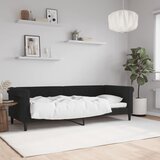  The Living Store Raztegljiva postelja črna 80x200 cm žamet - Raztegljiv Kavč, (21439971) Cene