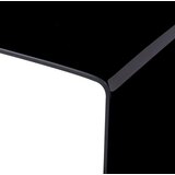  Stolić za kavu crni 98 x 45 x 31 cm od kaljenog stakla | shoptok.hr