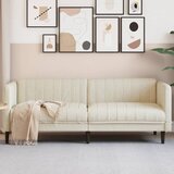 vidaXL Trosjed od tkanine krem | shoptok.hr