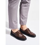 Shelvt Men's brown lace-up shoes | Shoptok.si