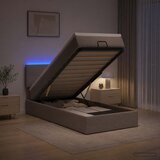  Krevet od pjene s madracem i LED-om Sivosmeđa 80 x 200 cm | shoptok.hr