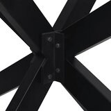  Noga blagovaonskog stola u obliku pauka crna 120x68x(72-73) cm čelik | shoptok.hr