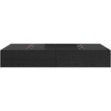  Postelja z dodatnim prostorom za shranjevanje Črna Oreh 120x200 cm, (22051942) | Shoptok.si