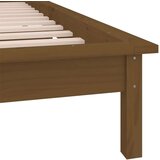  Okvir kreveta boja meda 75 x 190 cm mali od masivnog drva | shoptok.hr